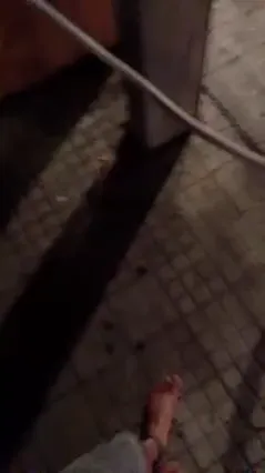 Hot Winter   Barefoot Hippie!!  ☮️  pissing in sidewalk, went the night club  ☮️ ...