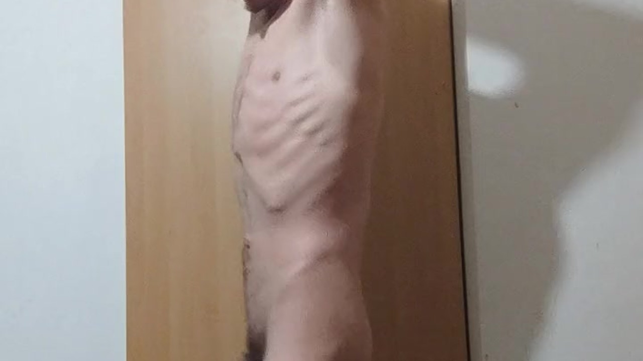 Super skinny male does cardio by twerking with his sexy perfect small ass