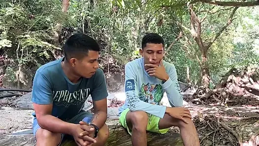 Latinas experiment with two cocks in their mouth part 1