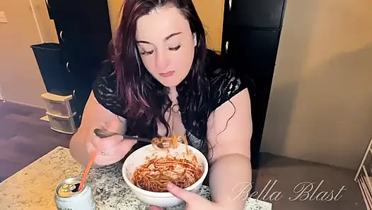 BBW Burps & Wet Farts After Pasta Binge Real Stomach Reactionsby Bella Blast