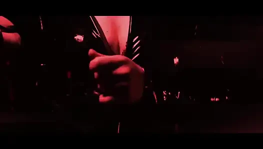 Brunette MILF Dominatrix Spanks Masked Slave Hard