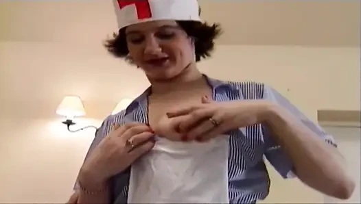 British Slut Nurse Gets Fucked