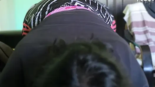 Ass up, face down...Small Ass take big Dick-creampie cumfart finish