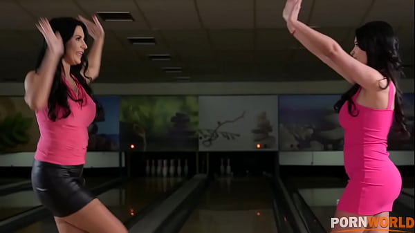 Curvy French bombshells demolished in a bowling alley GP1859