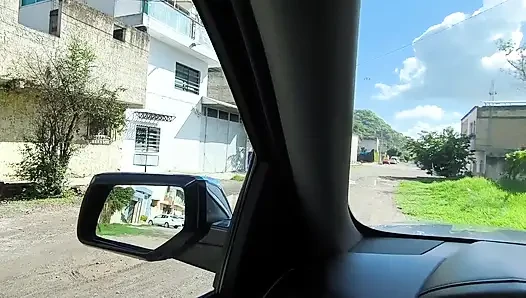 Oxxo cashier strips naked inside a van and opens her entire anus and her vagina Oxxo cashier strips naked in her boss's vehicle
