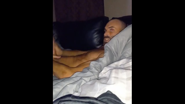 Shooting my load watching BBW get anal fuck