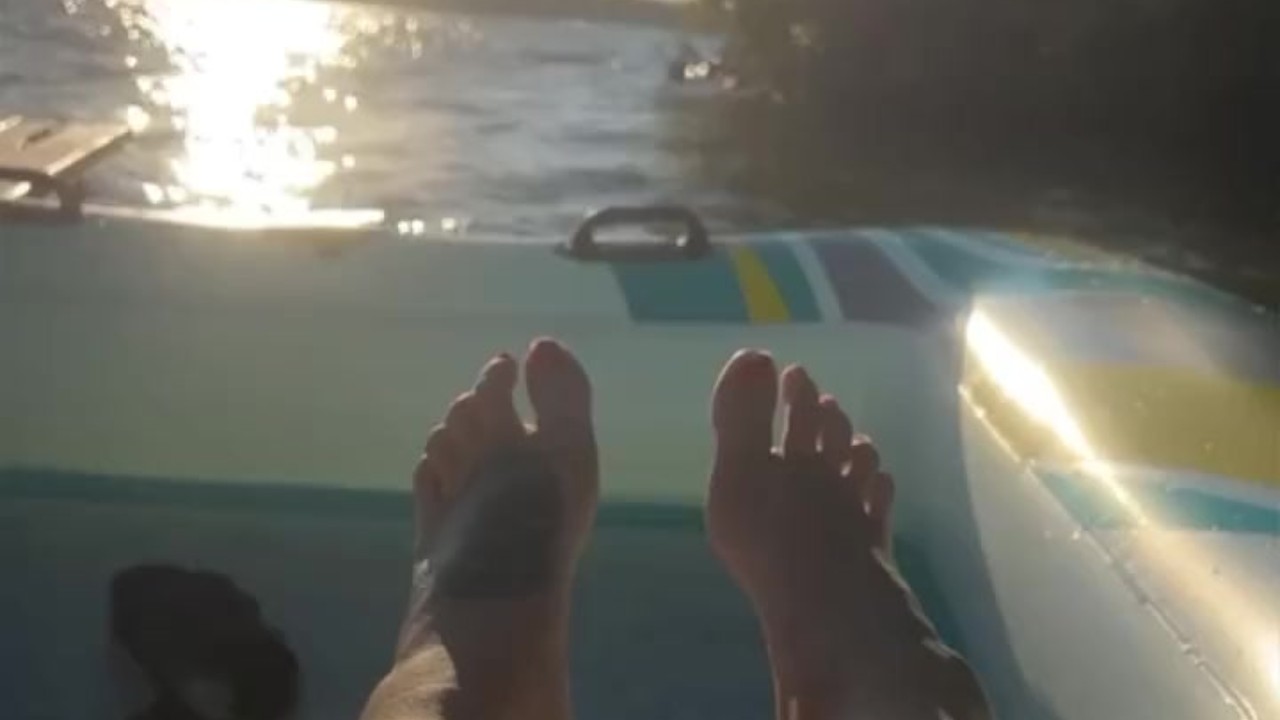 Playing With My Feet The Water & His Cock