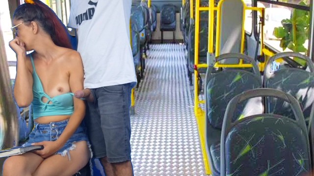 Student fucked on the bus in public!