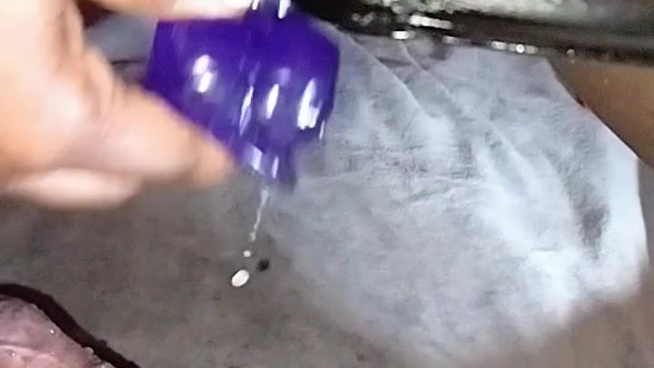 Slow motion squirting on the Dick