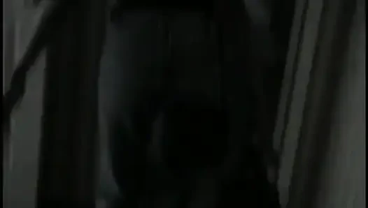 Skinny Black Chick Sucks Out All Cum After Gentle Sex in the Bathroom