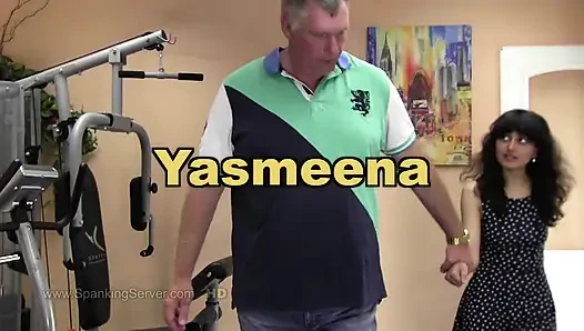 Yasmeena spanking by her master