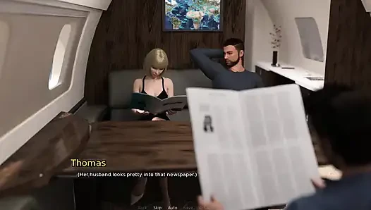 Grandma's House - Gameplay - Roleplay - Big Ass Wife Sucks Cock in Front of Cuck Husband in Plane