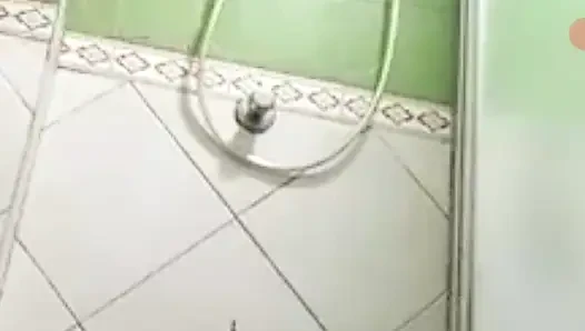 Morning habit video sex call while taking a bath