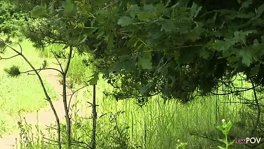Wholesome Outdoor Lesbian Picnic and Delicious Watermelon for Refreshments and Kinky Play