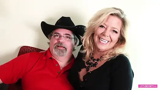 Busty mature Karen Summers gets a young cock deep inside of her