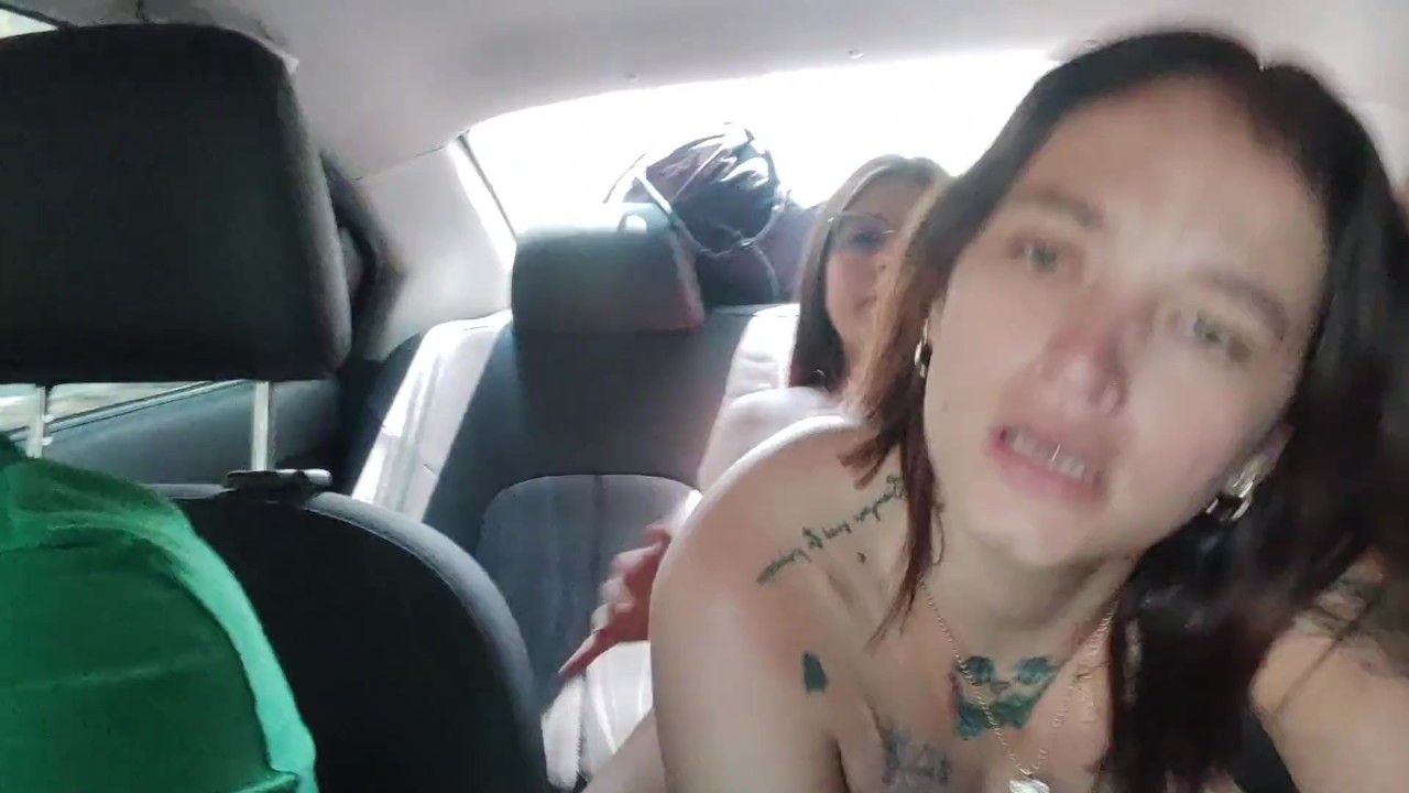 rubbing delicious pussy in the back seat of the uber