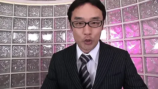 This TV host knows how to manipulate young Asian models
