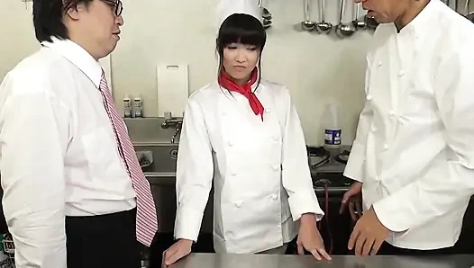 Asian Desire Scene 4: Busty Japanese Cook Enjoys Fucking with Her Friend