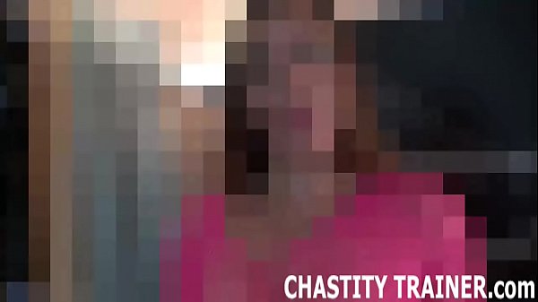 One last chance to orgasm before I lock your cock up