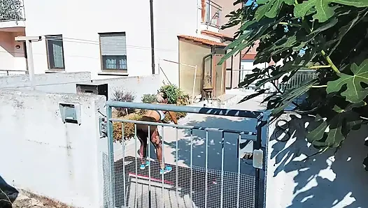 Hot Neighbor Makes My Cock Hard Every Time I See Her