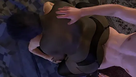 Black MILF BBW with a Big Round Ass Gets Double Penetration