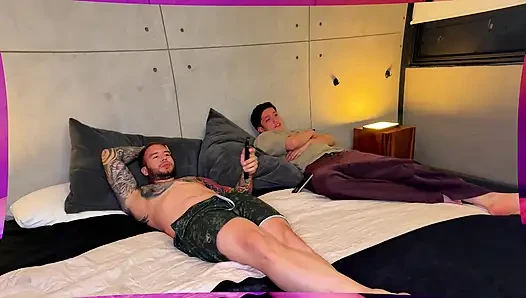 NETFLIX AFTERNOON BETWEEN FRIENDS ENDS IN FOURSOME AND PARTNER SWAPPING, THEY CUM IN OUR ASSES