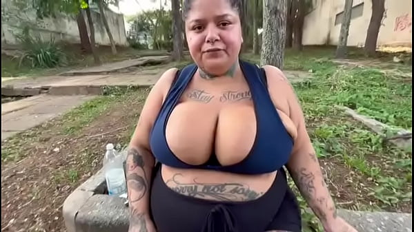 Naughty BBW smoking outdoors - Mary Jhuana