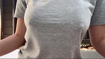 Italian Big Tits Smoking Outdoor