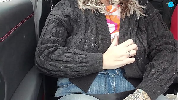 Dirty Husband gets a blowjob in the car
