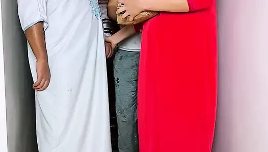 Egyptian group sex: 2 friends have sex with their friend's wife while he was at work