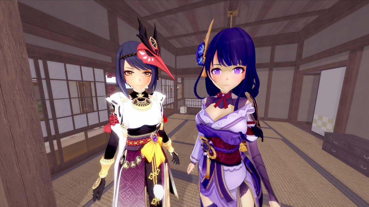 HOT FOURSOME WITH BAAL AND SARA - 4K GENSHIN IMPACT PORN