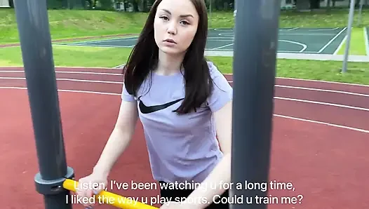 Teen Slut Blowjob and Fucking After Sport Instructions