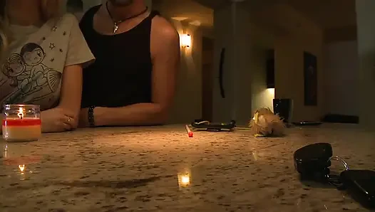 Horny blonde teen makes her boyfriend fuck her on camera