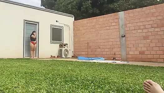 My Stepfather Is Sunbathing, and I Want to Suck His Cock
