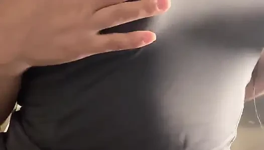 Sexy Latina Seduces You by Caressing Her Body with Clothes- Strong Orgasm Makes Her Moan with Pleasure