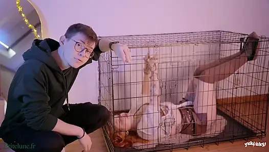 Redhead Sex Slave, He Does What He Wants!