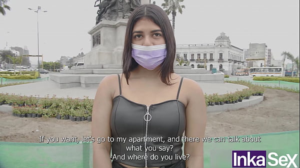 Submissive 18-year-old Venezuelan receives her first anal drilling on the streets of Lima