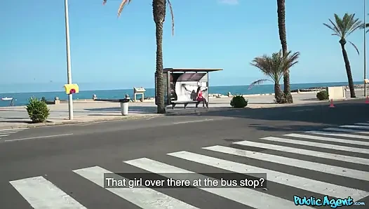 Public Agent - Big Tit Russian Briana Bandares Gets Pounded by the Bus Stop