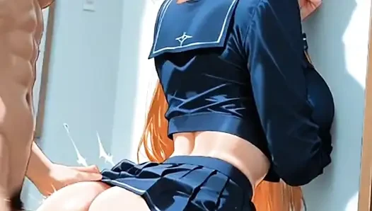 Hentai anime - My friend's cheating girlfriend gives me her ass and has an orgasm