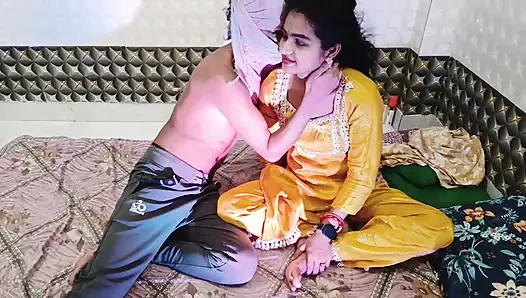Real Desi Wife Cowgirl & Passionate Sex in Traditional Outfits