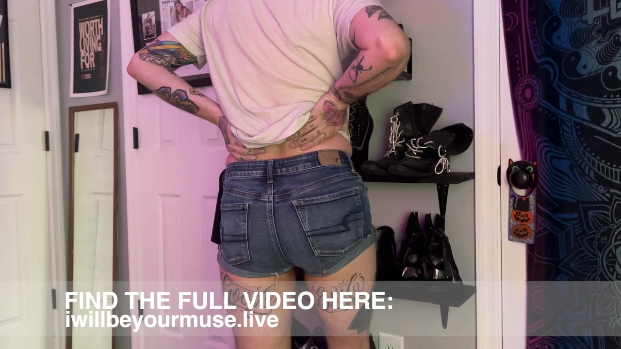 Trans Boy Farts In Jean Shorts