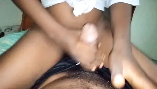 Stepmom Plays with Stepsons 10inc Huge Black Cock and Huge Cummimg
