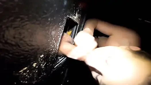 Horny Wife Gets Dick at Bar and Gloryhole Then Rough Sex with Husband