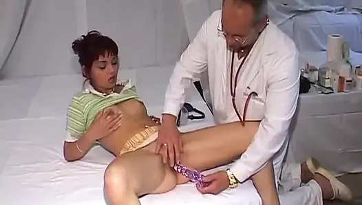Mature Redhead MILF Gets Stretched by Doctor's Massive Dildo