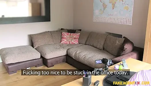 Fake Agent UK - Hungarian Beauty Showcases Her Natural Blowjob Talents in Casting