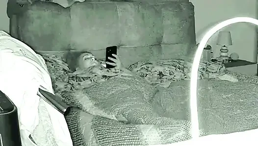 Wife Caught Chatting While Masturbating