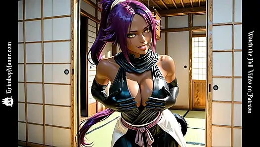 Yoruichi catgirl in heat - breeding session gone wild