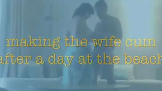 Fucking in our hotel on our honeymoon...she cums hard on his cock in this one!