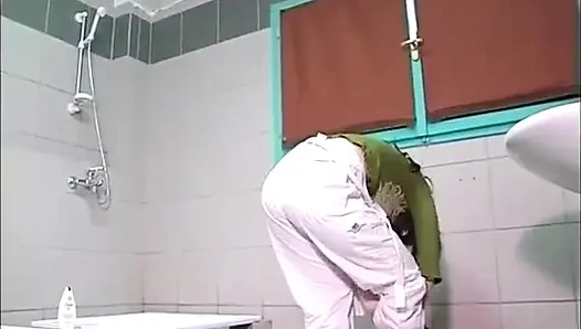 MILF with Big Nature Tits Disturbed While Showering and Taken