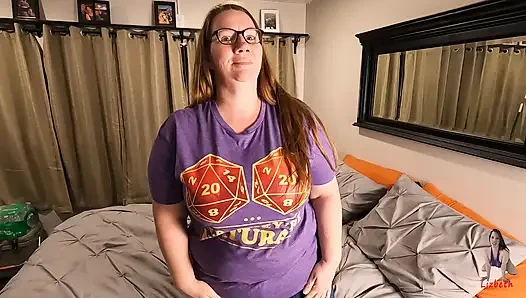 Fucking a D&D nerd in the ass and cumming on her natural 20s